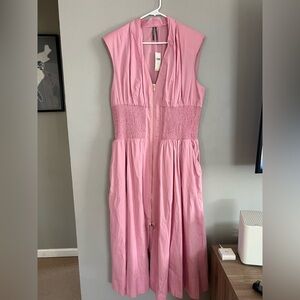 Anthropologie the Tommie zip front‎ Midi Dress